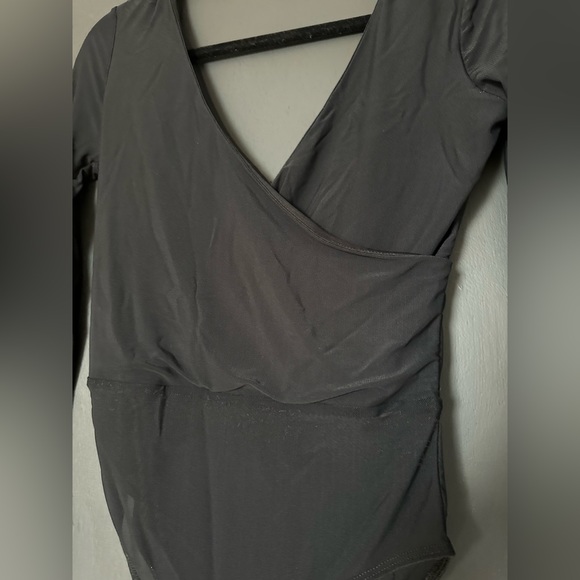 Forever 21 Black Mesh Bodysuit - Size Medium - Picture 5 of 6